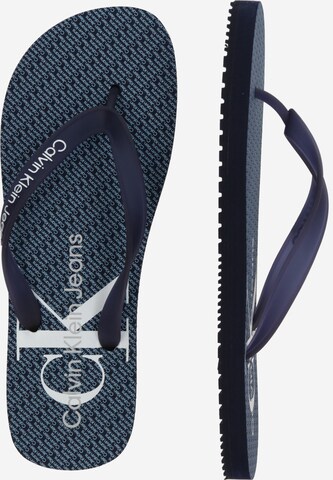 Tongs Calvin Klein Jeans en bleu