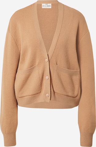 Cardigan 'Luzy' A LOT LESS en marron : devant