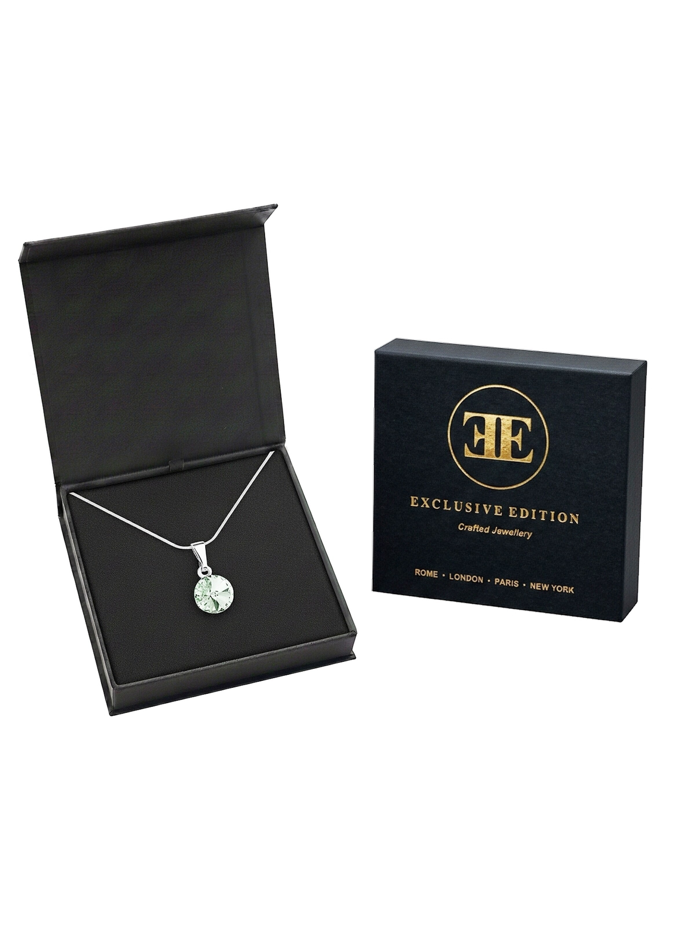 EXCLUSIVE EDITION Řetízek 'Rivoli adorned with Swarovski crystals' – zelená
