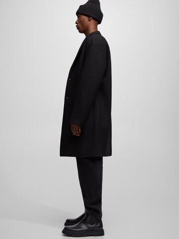 Pull&Bear Between-Seasons Coat in Black