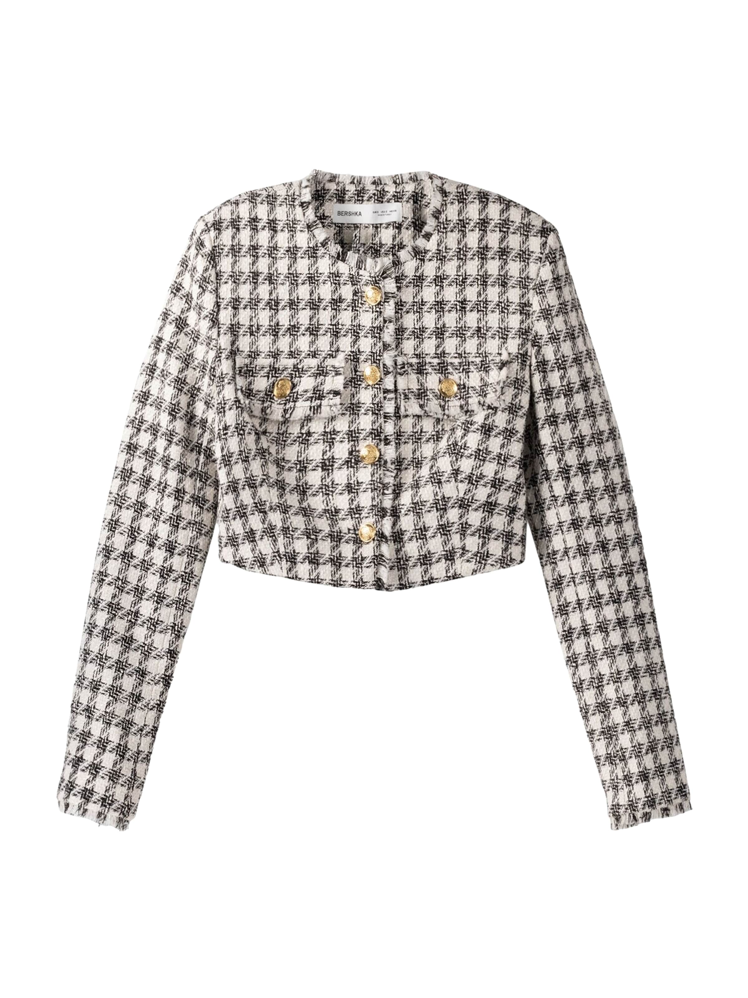 Bershka Преходно яке в бяло: отпред