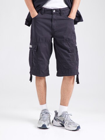 Regular Pantalon cargo CAMP DAVID en bleu : devant