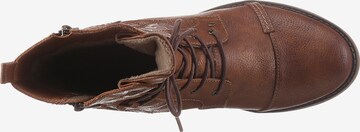 MUSTANG Lace-Up Ankle Boots in Brown