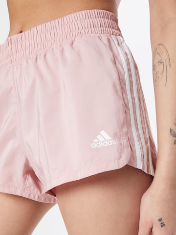 ADIDAS SPORTSWEARregular Sportske hlače 'PACER 3S' - roza boja