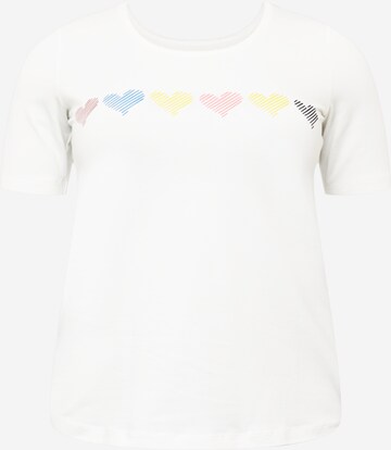 T-shirt 'VALIDO' Persona by Marina Rinaldi en blanc : devant
