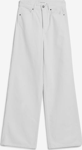 Calvin Klein Wide leg Jeans in Wit: voorkant