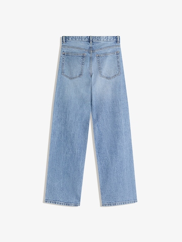 BershkaWide Leg/ Široke nogavice Traperice - plava boja