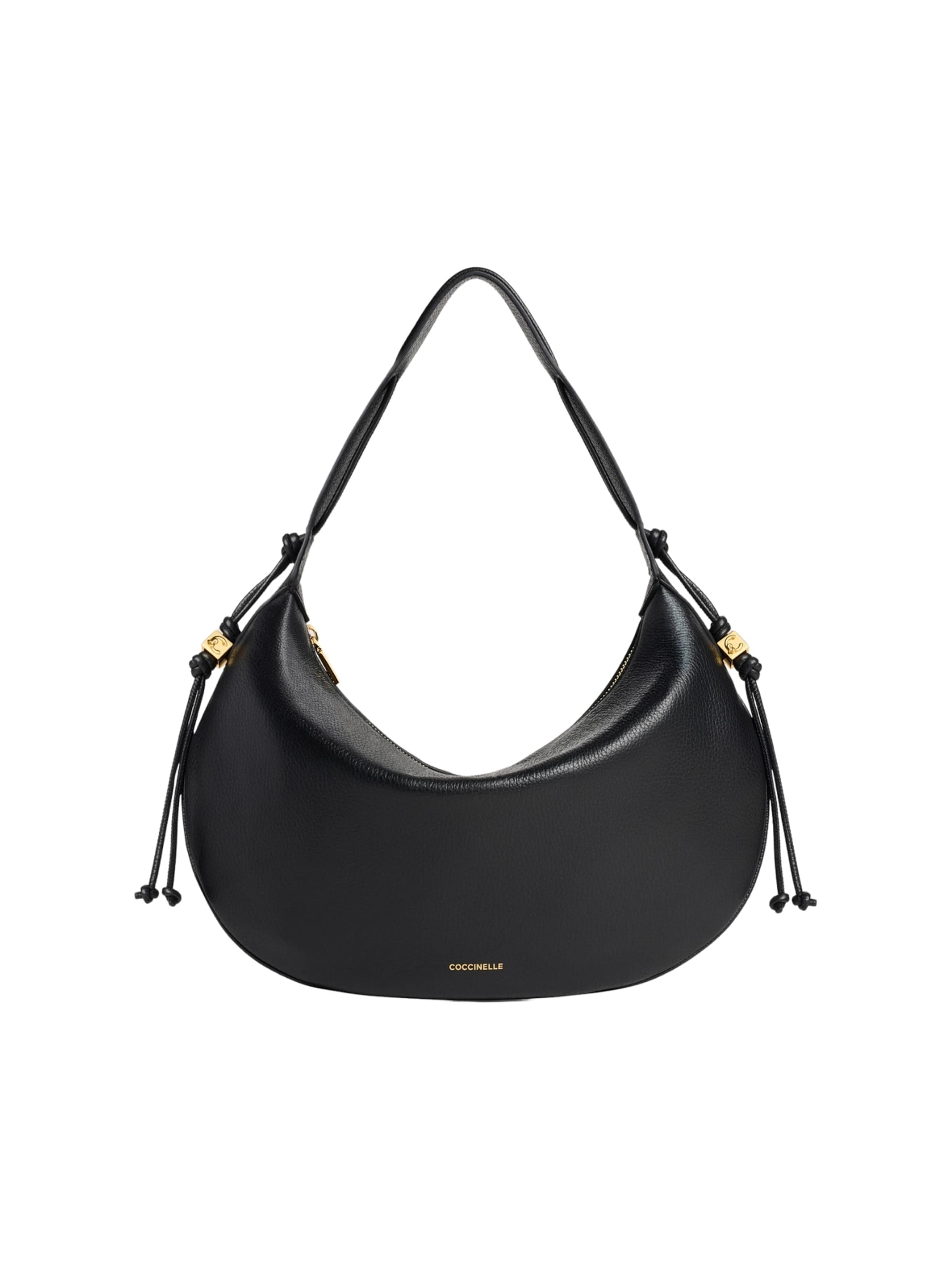 Coccinelle Schultertasche 'Thess 4'‌‌‌‌‌‌‌‌‌‌ in Schwarz: Vorderseite