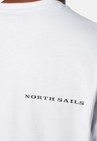North Sails T-Shirt mit Brusttasche in Weiß
