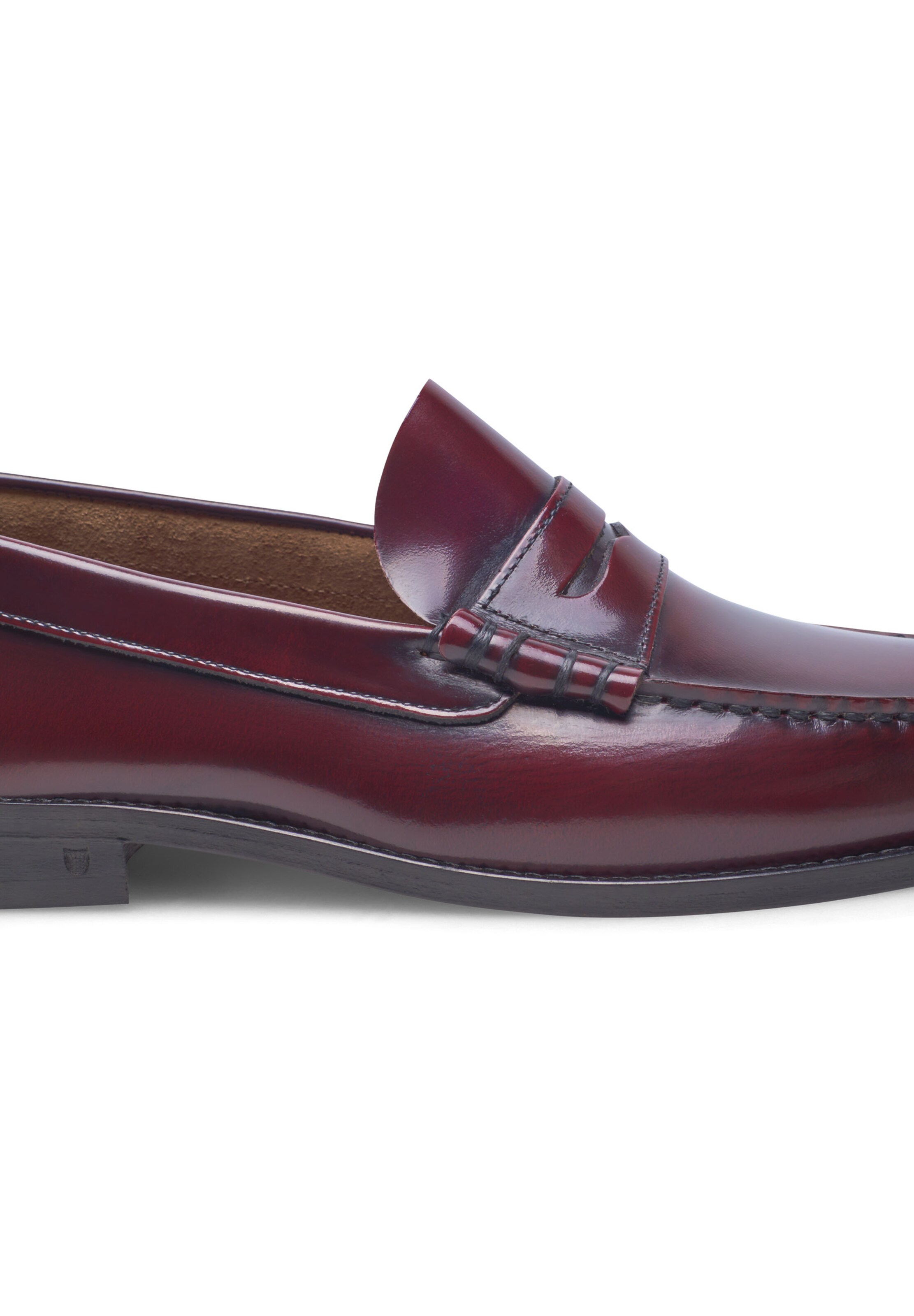 Henry Stevens Classic Flats 'Hunter M PL' in Red