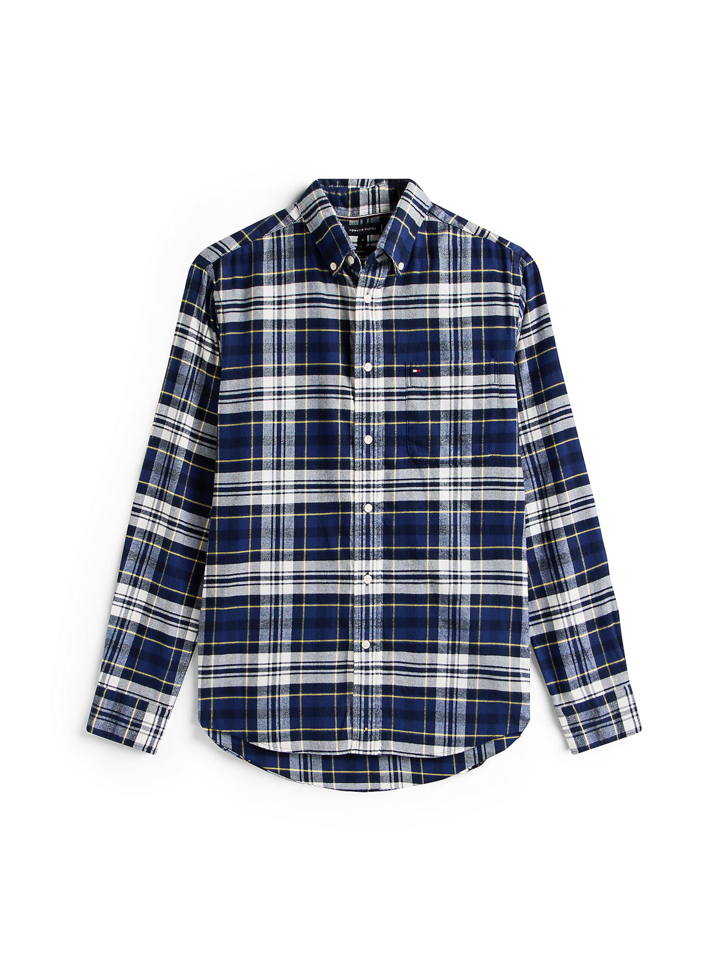 TOMMY HILFIGER Button Up Shirt 'Hero' in Blue: front