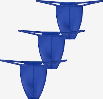 HOM G-String ' Plumes ' in Blau: Vorderseite