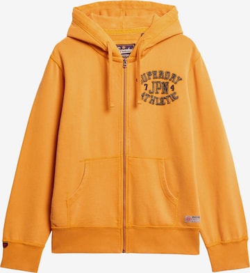 Superdry Zip-Up Hoodie in Orange: front