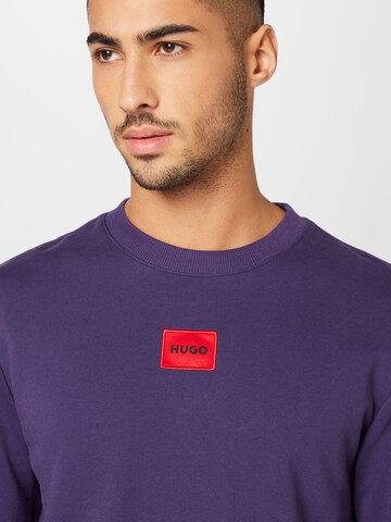 HUGO Sweatshirt 'Diragol' i lila