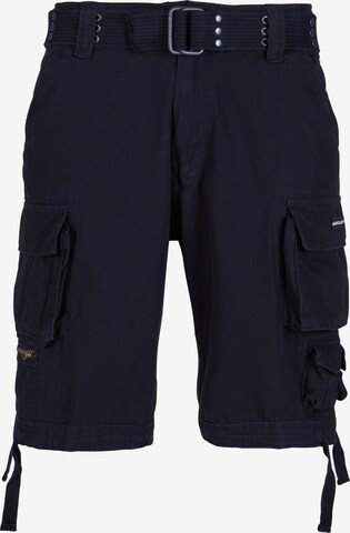 MJ Gonzales Cargo Pants in Black: front