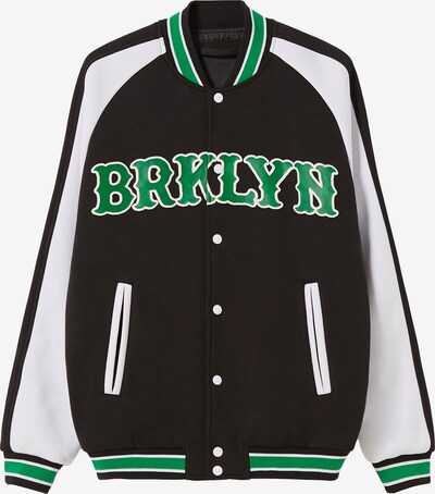 Bershka Between-Season Jacket in Light green / Black / White, Item view