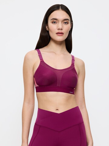 Triumph Triaction Bustier Sport bh ' Triaction Extreme Lite ' in Rood: voorkant