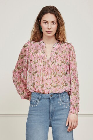 Fabienne Chapot Blouse in Roze: voorkant