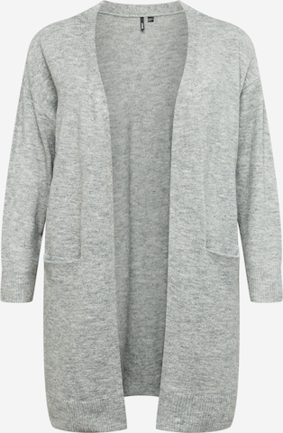 ONLY Curve Knit Cardigan in Grey: front