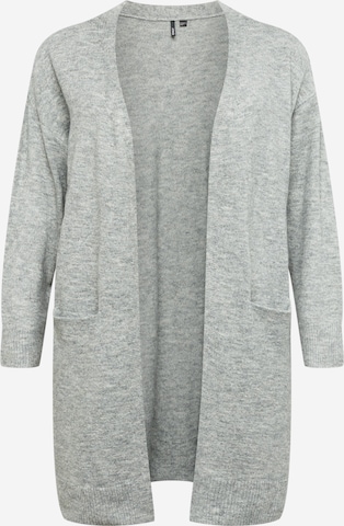 ONLY Curve Knit cardigan in Grey: front