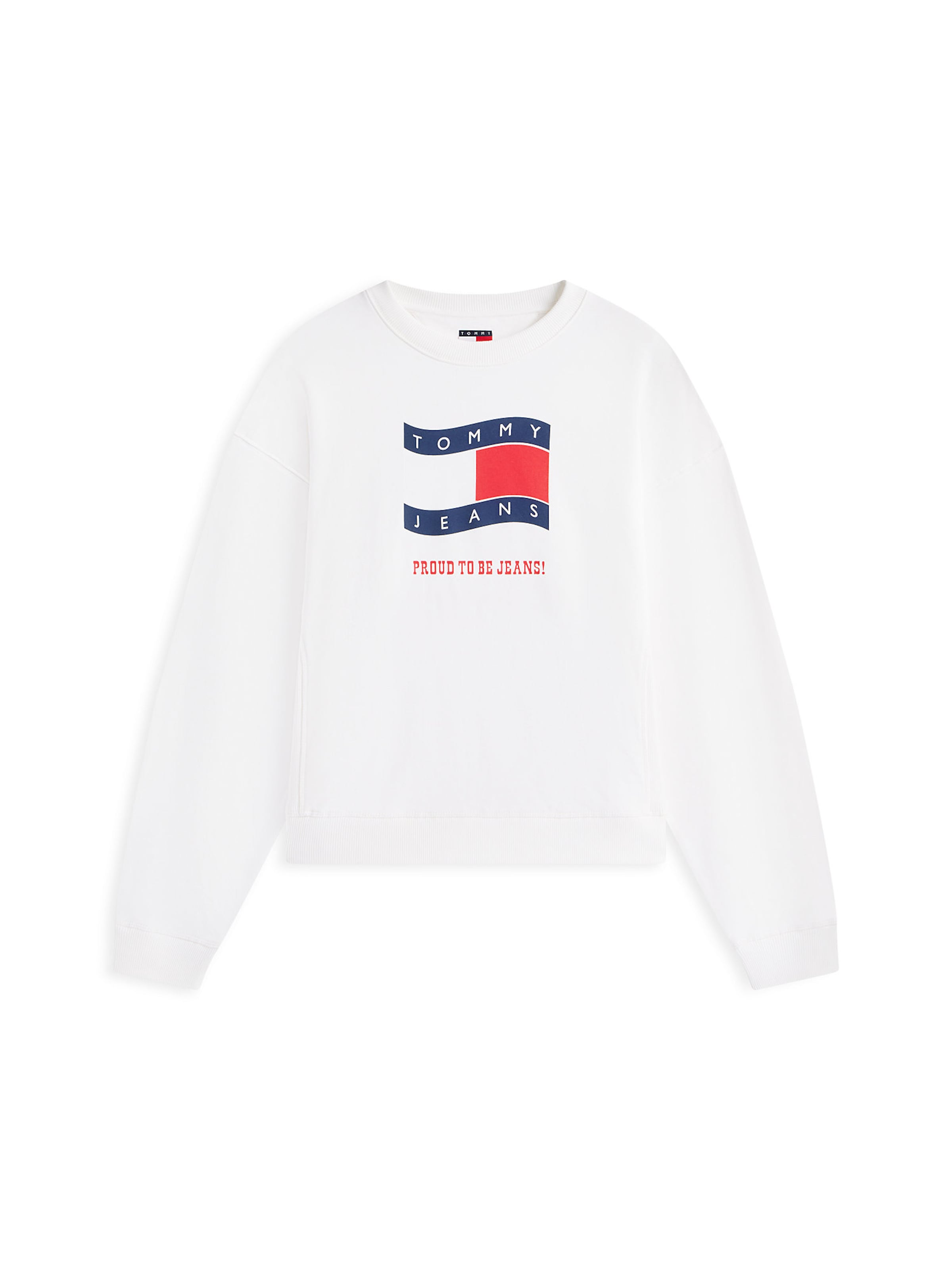 Tommy Jeans Sweatshirt in Weiß: Vorderseite