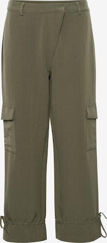 CULTURE Tapered Cargo Pants 'Muna' in Green: front