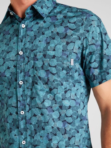 s.Oliver - Slim Fit Camisa em azul