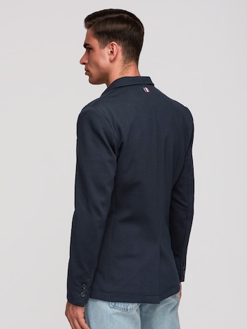 Coupe regular Veste de costume Ombre en bleu