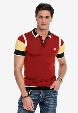 CIPO & BAXX Shirt in Rood: voorkant