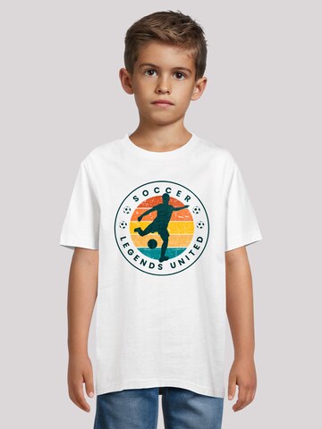 T-Shirt 'Soccer Legends United' F4NT4STIC en blanc : devant
