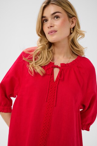 Cream Jurk 'CRBellis' in Rood