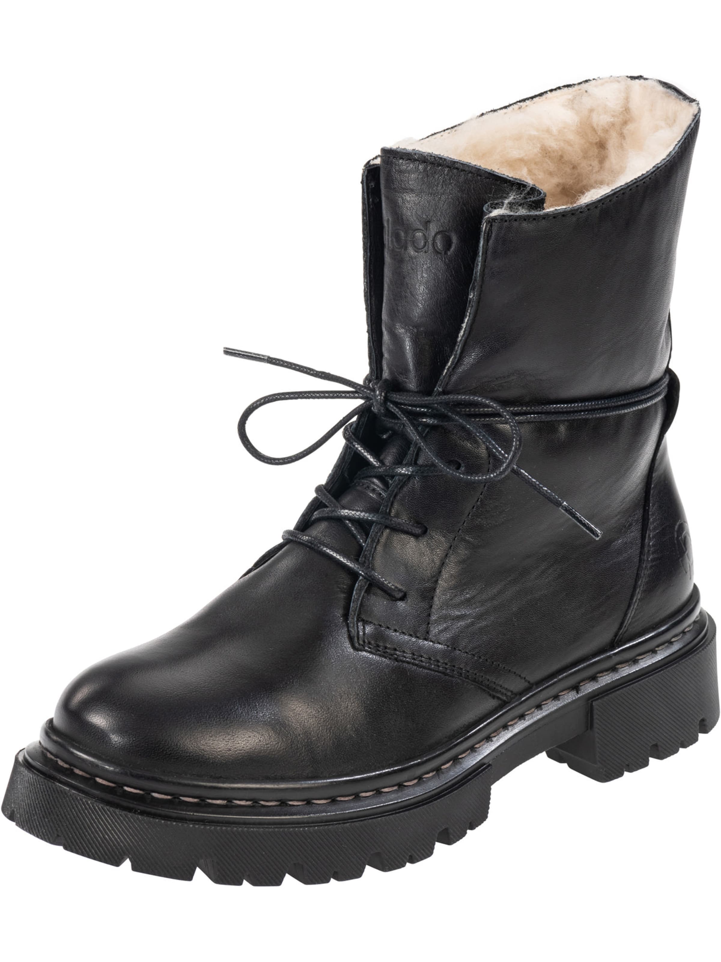 Palado Schnürstiefelette 'Kasos'‌‌‌‌‌‌‌‌‌‌ in Schwarz: Vorderseite