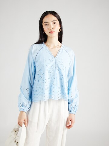 Y.A.S Blouse 'LUMA' in Blauw: voorkant