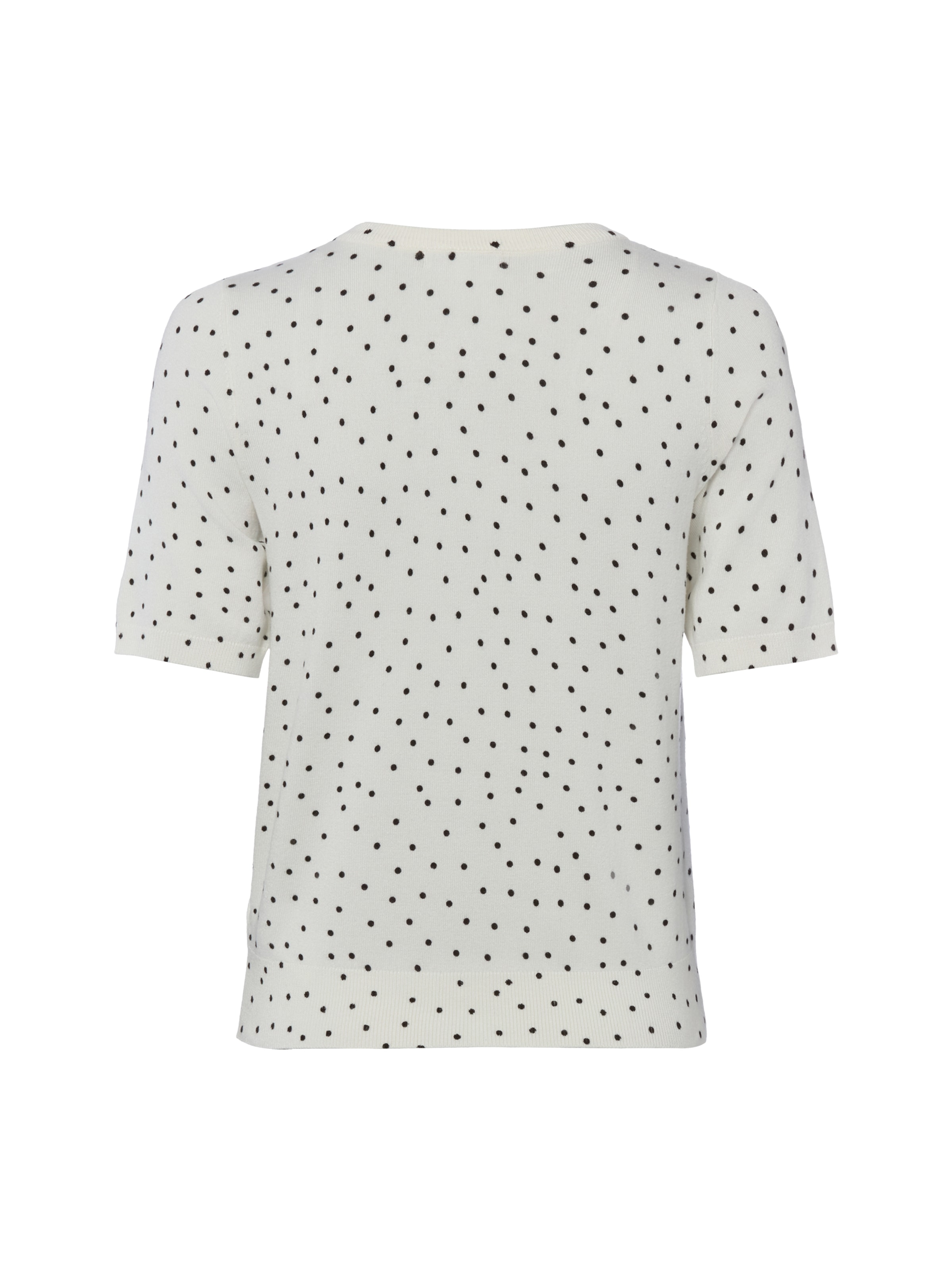 Marie Lund Gebreid vest in Wit