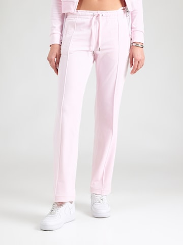 Regular Pantalon 'Tina' Juicy Couture en rose : devant