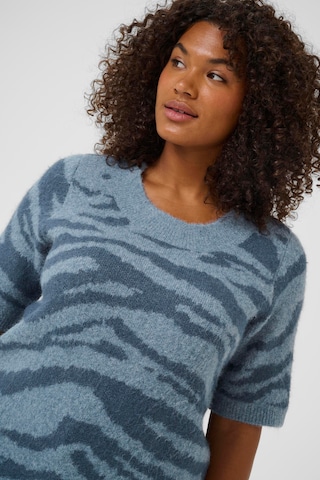 KAFFE CURVE Trui 'Sandia' in Blauw