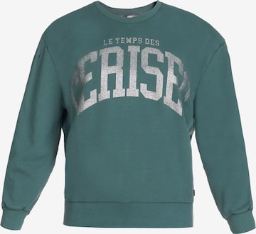 Le Temps Des Cerises Sweatshirt 'MOA' in Green: front