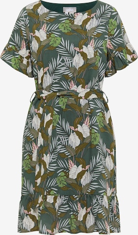 Usha - Vestido de verano en verde: frente