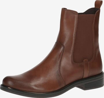 CAPRICE Chelsea boots in Bruin: voorkant