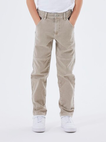 NAME IT Regular Jeans 'Silas' in Beige: predná strana