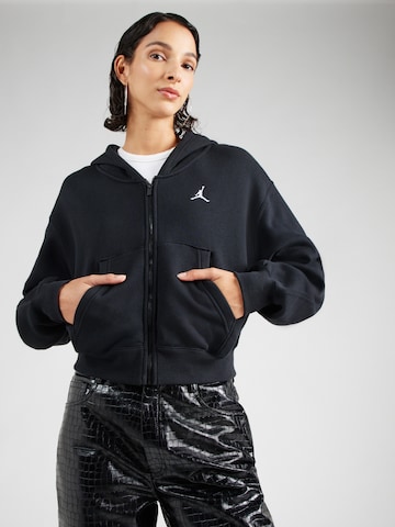 Jordan Sweatvest in Zwart: voorkant
