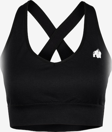 Soutien-gorge de sport Gorilla Wear en noir : devant