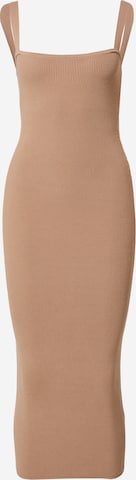 ABOUT YOU x Chiara Biasi Knit dress 'Rea' in Beige: front