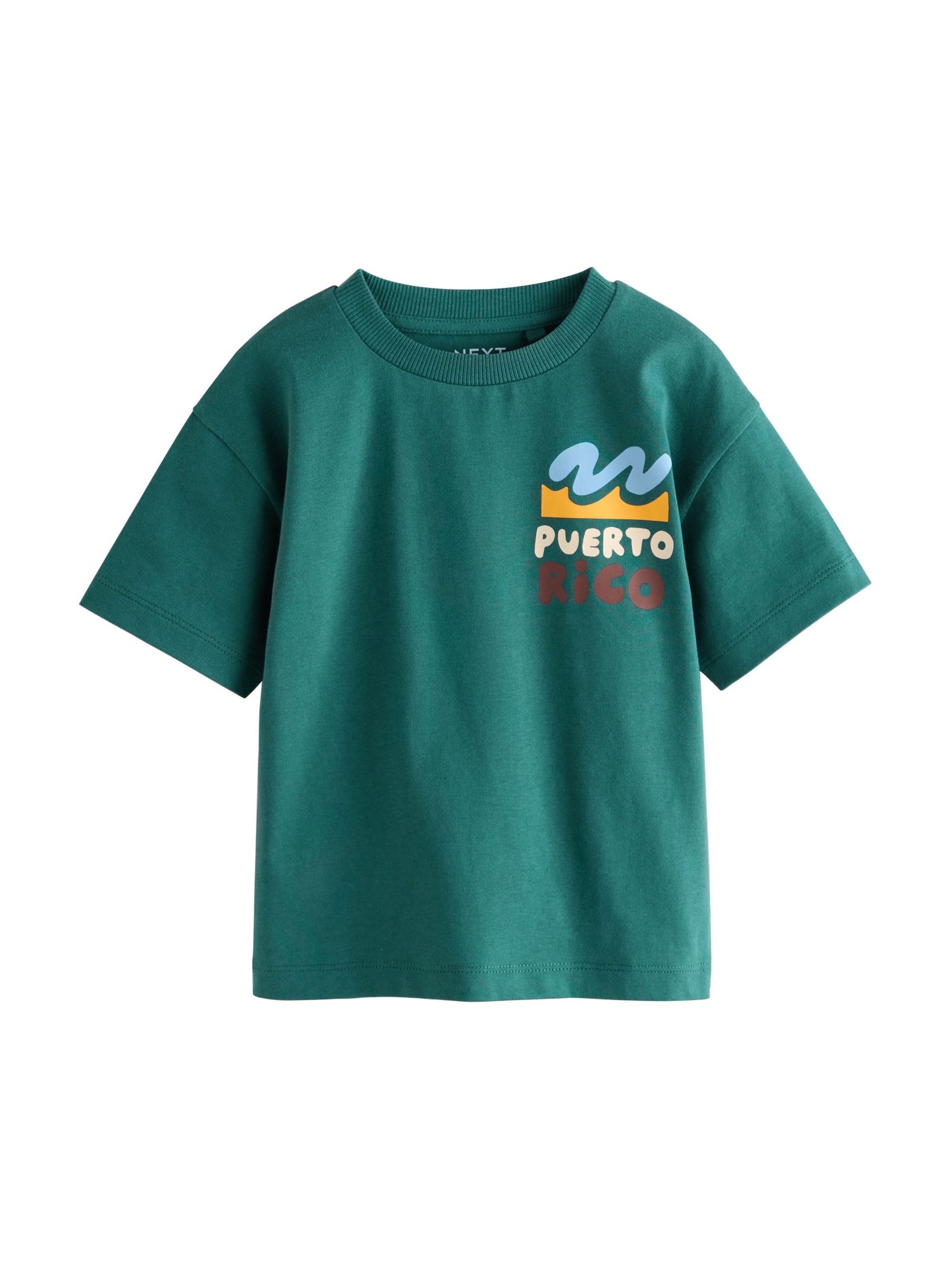 T-Shirt Next en vert : devant