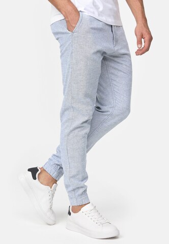 INDICODE JEANS Tapered Broek 'Blnda' in Blauw