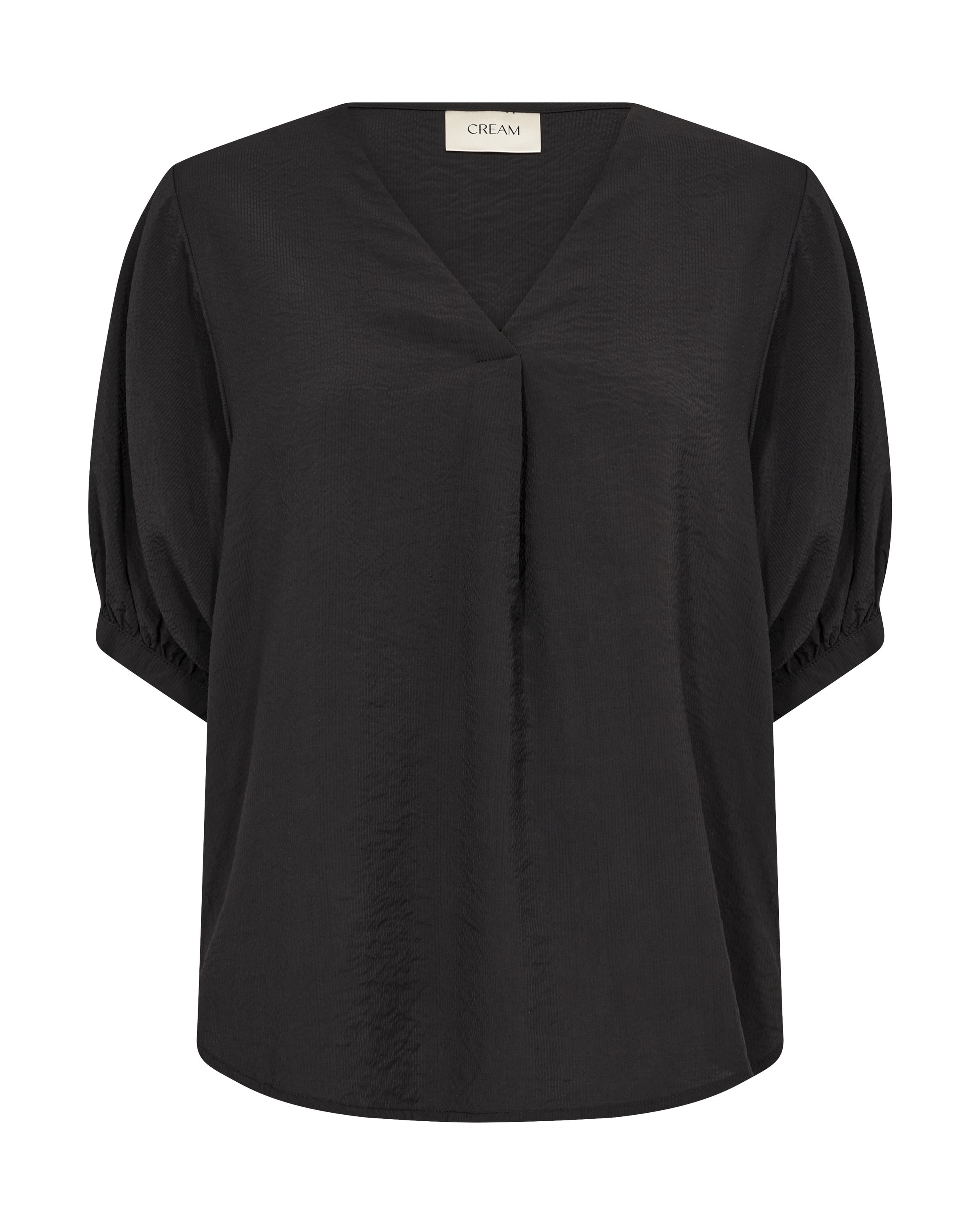 Cream Blouse in Black: front