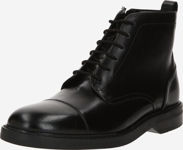 CLARKS Μπότες με κορδόνια 'Aldwin Cap' σε μαύρο: μπροστά