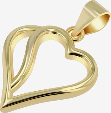 Akzent Pendant '"Jil" aus 925 Sterlingsilber, rhodiniert, langlebig' in Gold: front