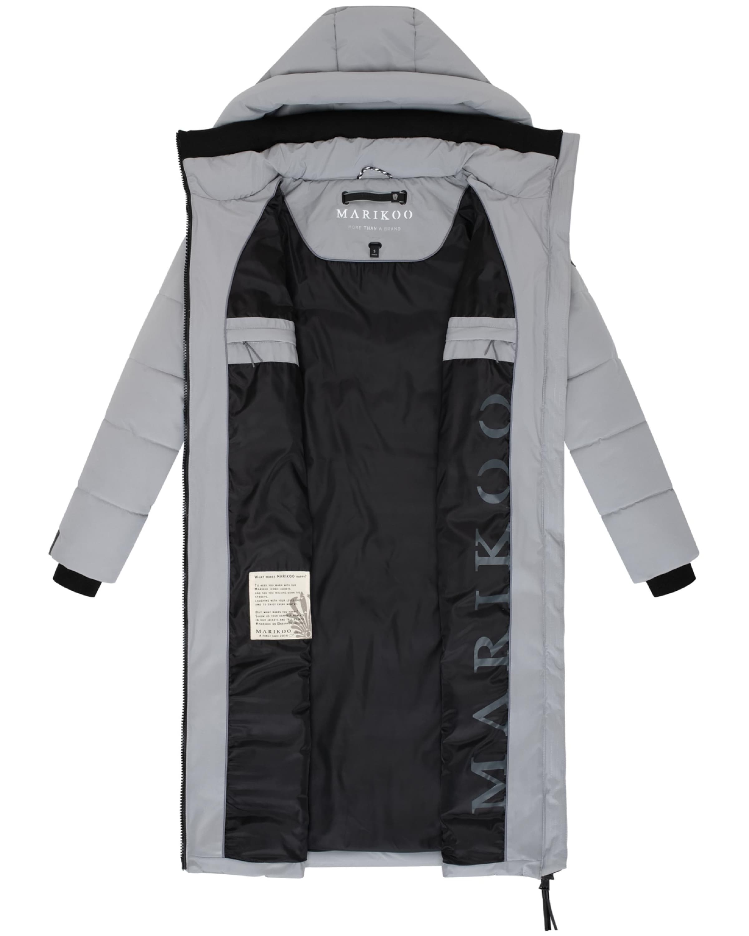 MARIKOO Winter Coat 'Lanitaa XVI' in Grey