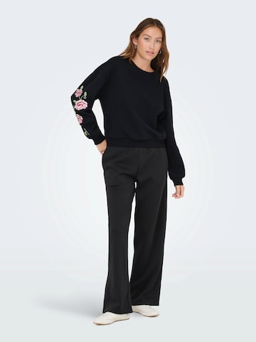 ONLY Sweatshirt 'ONLBROOKLYN' in Zwart